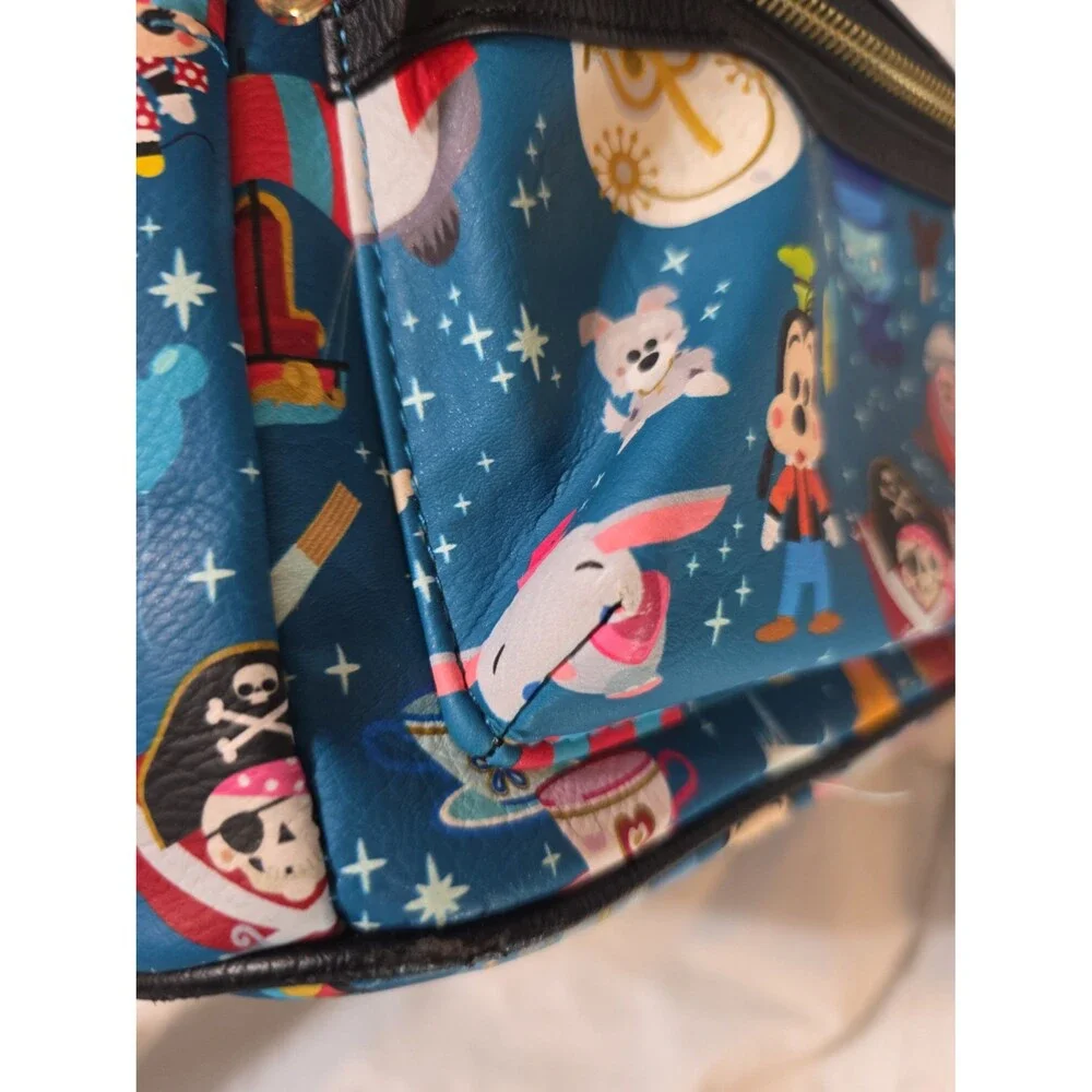 Loungefly Disney parks character chibi print mini backpack bookbag tote bag!